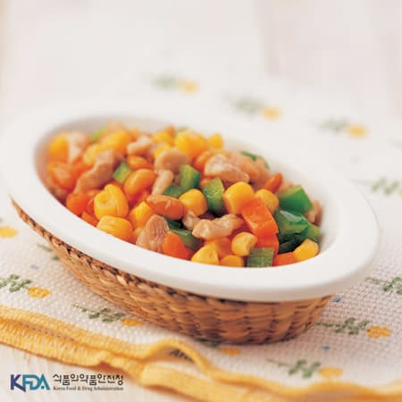 모듬옥수수 완성 사진