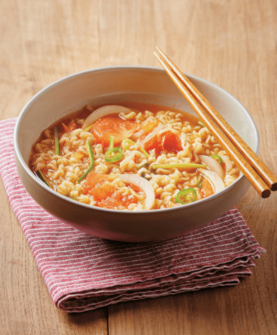 토마토라면 완성 사진