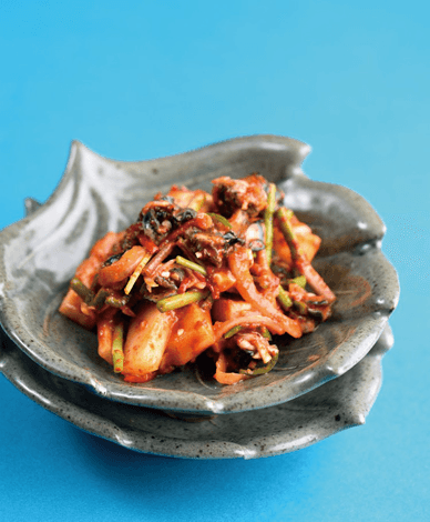 논우렁순무섞박지 완성 사진