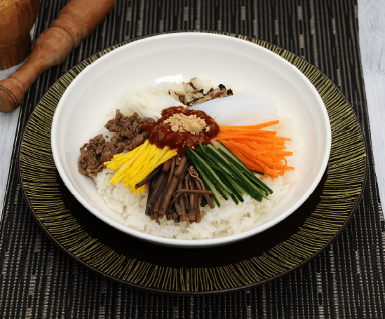 콩가루비빔밥 완성 사진