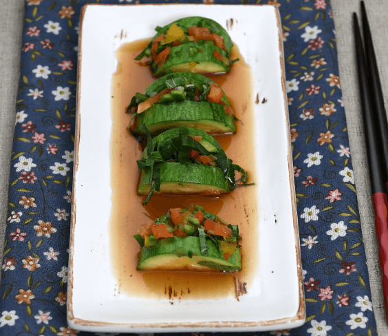 깻잎애호박찜 완성 사진