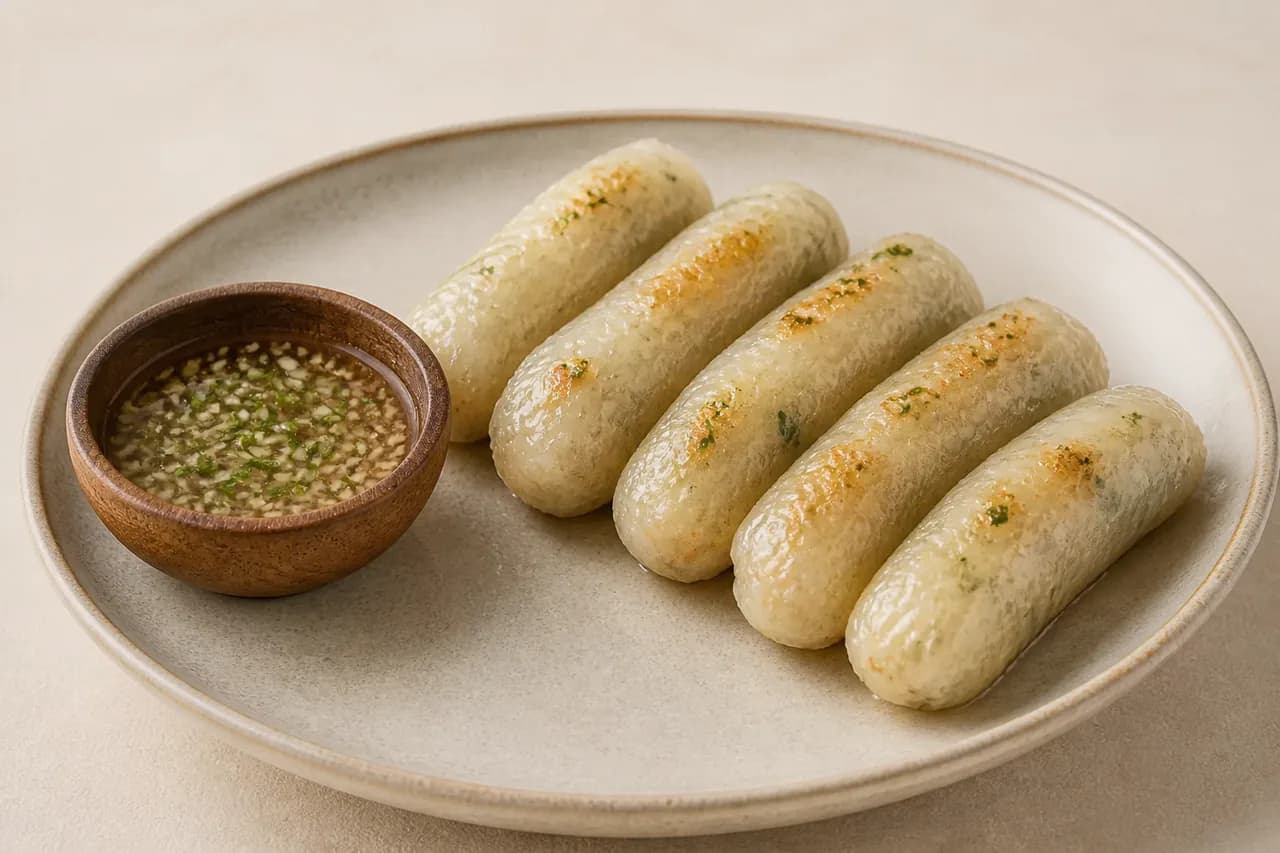 수제새우소시지 완성 사진