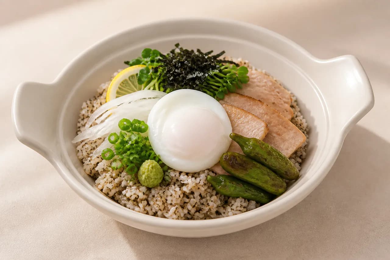Finished 돼지 함초 덮밥