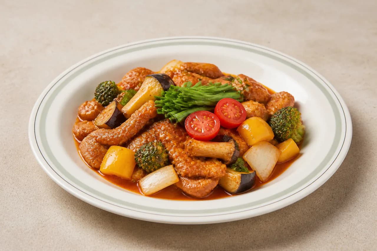 토마토오리볶음 완성 사진